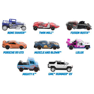 Hot Wheels Pull-Back Speeders Toy Car In 1:43 Scale, Pull Car Backward & Release To Race