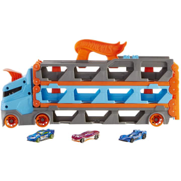 Hot Wheels® Wyścigowy transporter 2w1