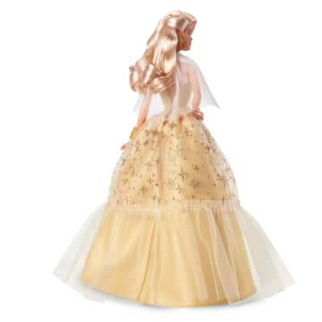 Κούκλα 2023 Holiday Barbie, Εποχιακό Συλλεκτικό Δώρο, Χρυσαφί Τουαλέτα, Ξανθά Μαλλιά - Image 5 of 6