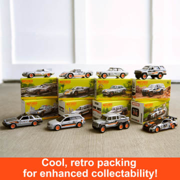 Matchbox Cars, Set of 8 Die-Cast Cars in 1:64 Scale with Matchbox 70th Anniversary Finish