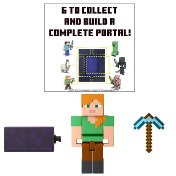 Minecraft Alex Build-A-Portal Figure