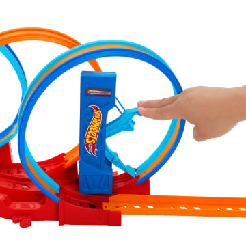 Hot Wheels Ultra Hots Çılgın Çember Yarışı Seti, 3 Spiral Ve 1 Hot Wheels Araba