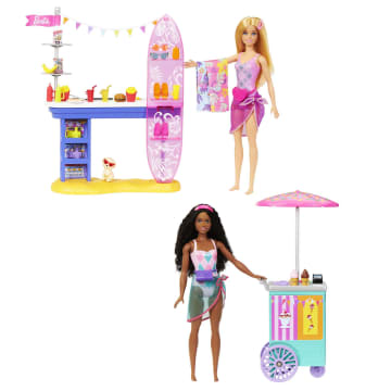Barbie-Promenade En Bord De Mer-Coffret Avec Poupées Barbie