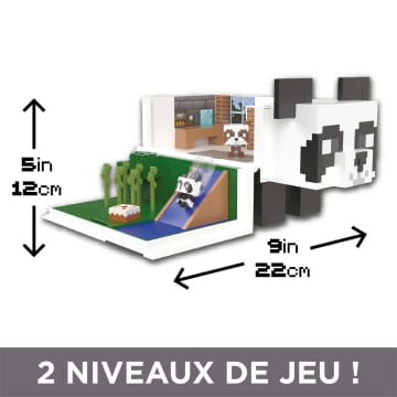 Minecraft - La Maison Du Panda - Coffret Mini Têtes Modulables