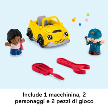 Fisher-Price Little People Playset Autolavaggio per bambini piccoli con 5 pezzi per il gioco, versione multilingue