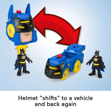 Fisher-Price Imaginext DC Super Friends Head Shifters Batman & Batmobile