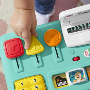 Fisher-Price Leerplezier Mixen En Leren Dj-Tafel, Muzikaal Educatief Speelgoed Voor Baby En Peuter, Meertalige Versie