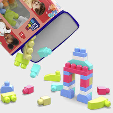 Mega Bloks Grote Bouwtas (Roze) (60 onderdelen)