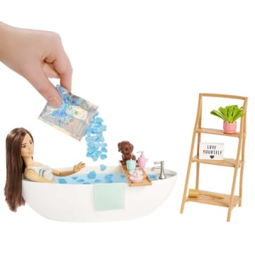 Barbie Pop en Ligbad Speelset, confettizeep en accessoires
