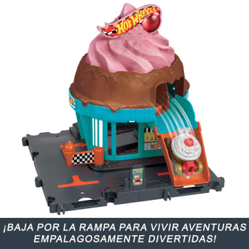 Hot Wheels City Pista Para Coches De Juguete Let'S Race Heladería