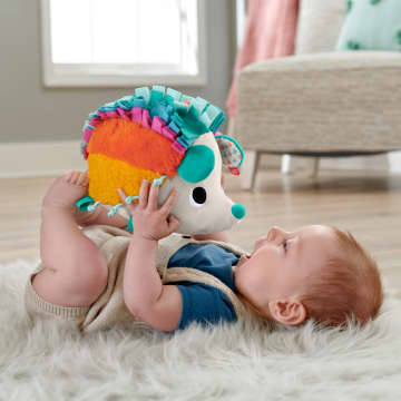 Игрушка Fisher-Price Ежик плюшевый тактильный