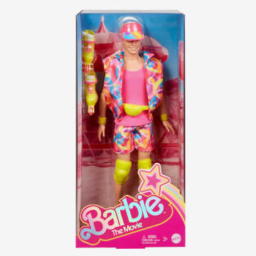 Barbie Le Film Poupée Ken Du Film Poupée Ken De Collection Portant Une Tenue De Patinage Rétro Et Des Rollers