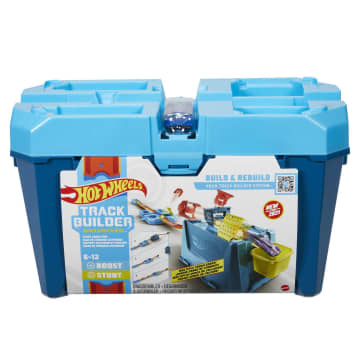 Hot Wheels® Track Builder Kutulu Uzman Serisi Yarış Seti, Akrobatik Çarpışma Seti