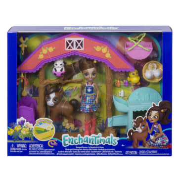 Enchantimals Barnyard Nursery Playset With Haydie Horse Doll & Trotter