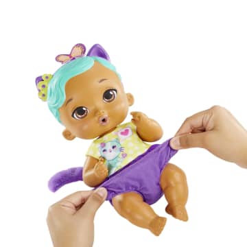 My Garden Baby – Poupée Bébé Chaton Boit et Fait Pipi - Imagen 4 de 6
