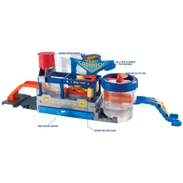 Hot Wheels Mega Car Wash Playset