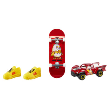 Hot Wheels Skate Set Da Collezione Assortimento Tony Hawk, Con Fingerboard, Scarpine Da Skate E Macchinina (Gli Stili Possono Variare)