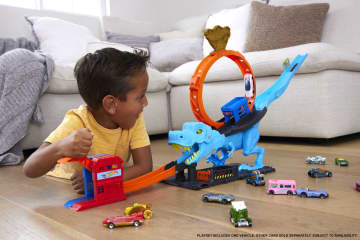 Hot Wheels City T-Rex Chomp Down Playset