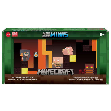 Minecraft Nether Fire Battle Story Pack Figures