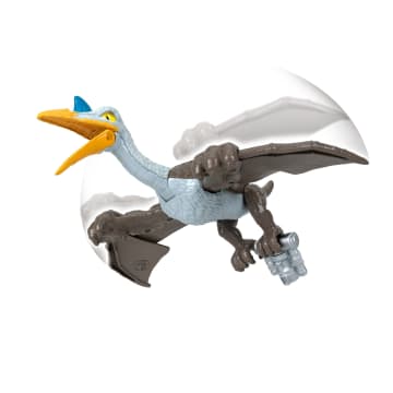 Imaginext - Jurassic World - Coffret Quetzalcoatlus Bat Des Ailes - Petite Voiture - 5 Ans Et +