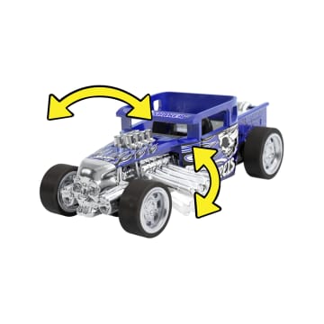 Hot Wheels Pull-Back Speeders Toy Car In 1:43 Scale, Pull Car Backward & Release To Race