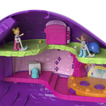 Polly Pocket Avontuur in de Fonkelgrot Narwalavontuur, boot, speelset met 2 micropoppen en 13 accessoires