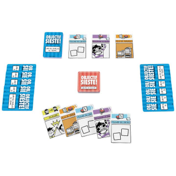 Mattel Games - Objectif Sieste ! - Jeu de cartes Procrastination - Jeu de société Famille - 7 ans et +