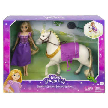 Παιχνίδια Disney Princess, Koύκλα Ραπουνζέλ Και Άλογο Σετ Με Αξεσουάρ, Σέλα Με Κλίπ Κούκλας
