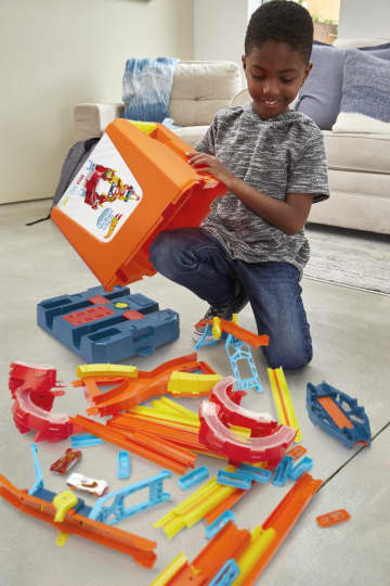 Hot Wheels Track Builder Unlimited Power Boost Box, baanset