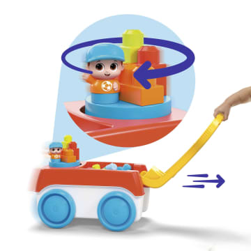 MEGA BLOKS Wagen met Blokken en Draaistuk