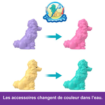 Polly Pocket - Coffret Caniche Au Spa - Mini Figurines - 4 Ans Et + - Imagen 4 de 6