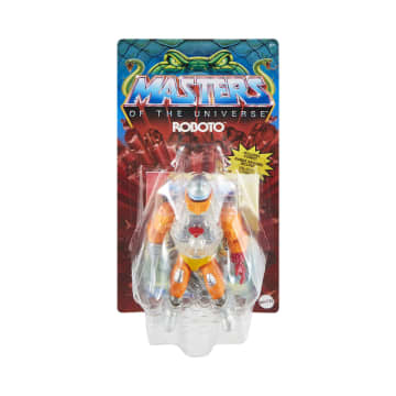 Masters of the Universe Origins Roboto Actiefiguur, verzamelspeelgoed superhelden, 14 cm