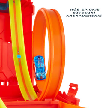 Hot Wheels® Track Builder Kanister Zestaw kaskaderski Pudełko