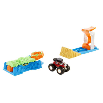 Hot Wheels® Monster Trucks – Σετ Παιχνιδιού Εκτόξευση & Σύγκρουση