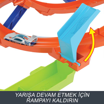 Hot Wheels Bumerang Çemberli Yarış Pisti, 1:64 Ölçekli Oyuncak Araba, Kolayca Saklanabilir - Image 5 of 6