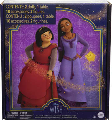 Conjunto De Juego Hora Del Té Con Mi Mejor Amiga De “Wish: El Poder De Los Deseos” De Disney Con 2 Muñecas De Moda, 2 Figuras, 1 Mesa Y 10 Accesorios Temáticos