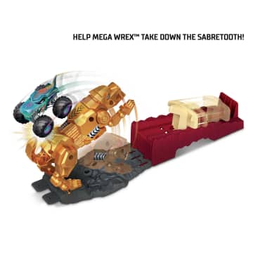 Hot Wheels Monster Trucks Sabretooth Showdown Playset - Image 5 of 6