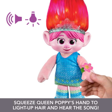 Trolls 3 Band Together Hair Pops Showtime Surprise Queen Poppy Plush