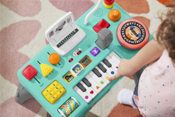 Fisher-Price Leerplezier Mixen En Leren Dj-Tafel, Muzikaal Educatief Speelgoed Voor Baby En Peuter, Meertalige Versie