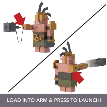 Minecraft Legends Portal Guard Action Figure, Attack Action and Accessory, 3.25-in Collectible Toy
