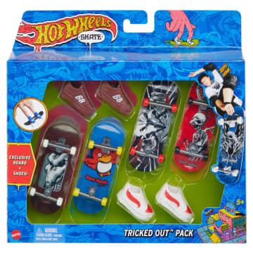 Hot Wheels - Skate - Assortiment Coffret De 4 Finger Skates Et Chaussures Tony Hawk - 3 Ans Et + - Image 4 of 6