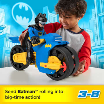 Imaginext DC Super Friends Batcyle XL & Batman