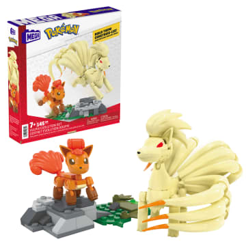 Mega Pokémon Vulpix Evolutieset (145 Onderdelen) Met 2 Beweegbare Actiefiguren, Speelgoed Voor Kinderen