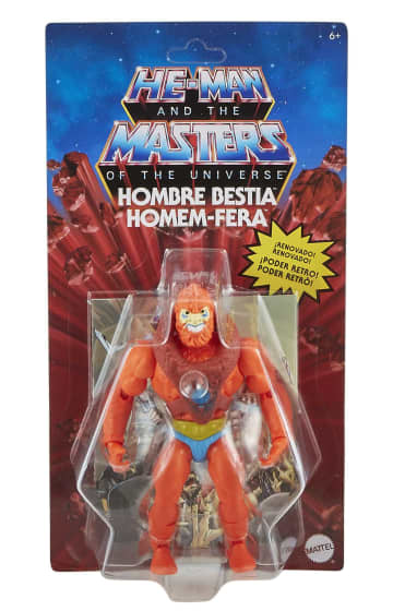 Masters Of The Universe Origins - Action Figura Beast Man 14 Cm (5.5 Pollici) Con Accessorio E Fumetto
