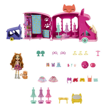 Enchantimals Pop en Accessoires, speelset, Modetruck