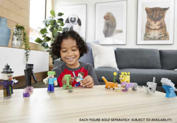 Minecraft Craft-A-Block Assortiment Figuren, authentiek personage gebaseerd op de videogame