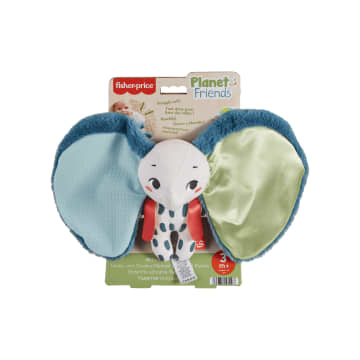 Fisher-Price Planet Friends Een En Al Oor Knuffeltje Zintuiglijk Speelgoed Voor Baby'S, Olifantenknuffel Voor Baby'S
