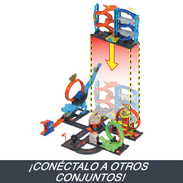 Hot Wheels City Torre de carreras transformable, conjunto de juego