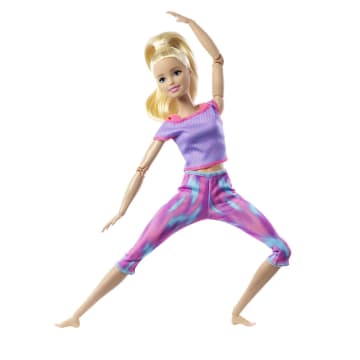 Barbie® Sonsuz Hareket Bebeği, Sarışın - Desenli Taytlı