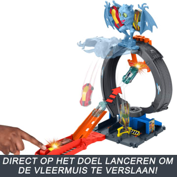 Hot Wheels City Vleermuisaanval Speelset Met Speelgoedauto Op Schaal Van 1:64